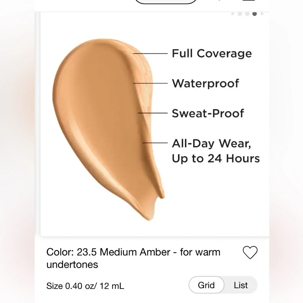 Concealer dark eye circles gone! Can be used for the full face for a fresh look